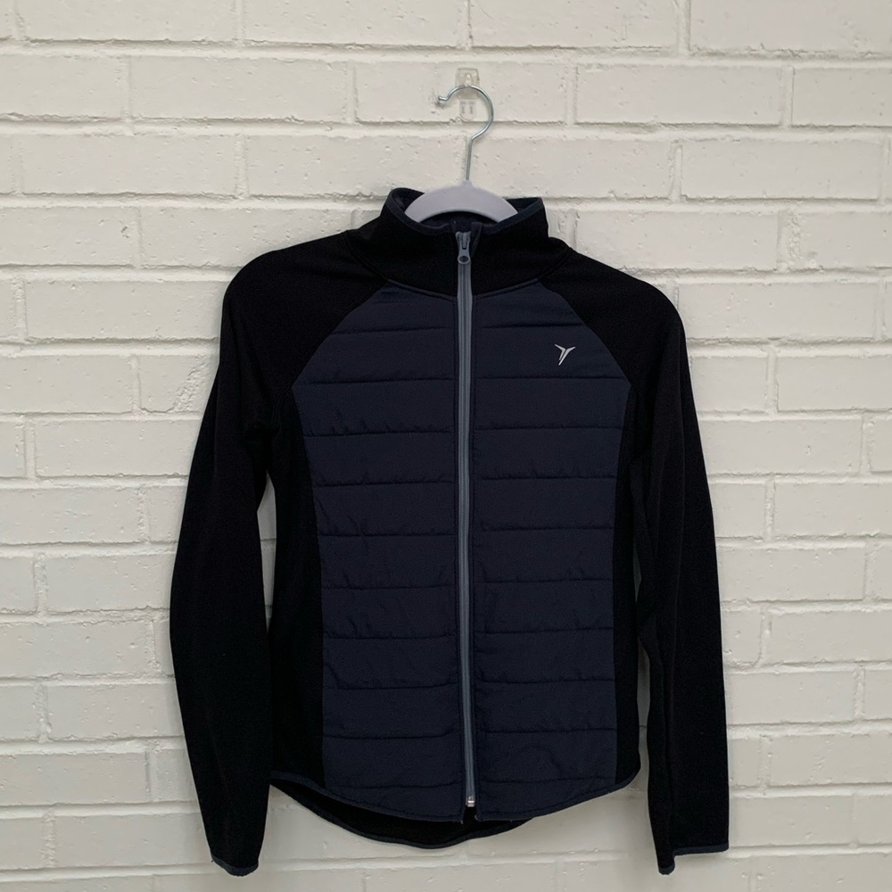 Old Navy Active Kids Black & Gray Chested Jacket